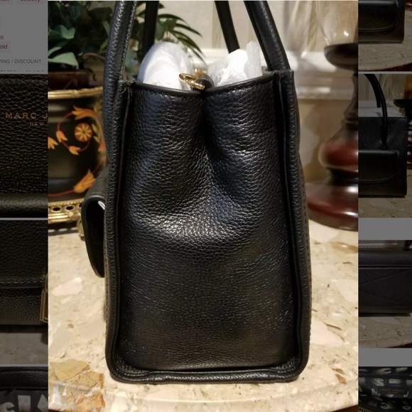 Marc Jacobs Lock That Black Leather Satchel Bag - Picture 8 of 8